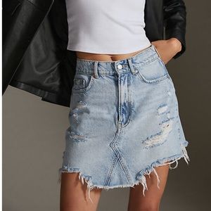Pilcro Denim Mini Skirt